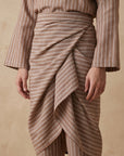 Modern Cotton Linen Stripe Raya Set