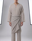 Modern Cotton Linen Stripe Raya Set