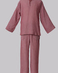 Modern Cotton Linen Stripe Raya Set