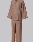 Modern Cotton Linen Stripe Raya Set