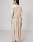 Classic Dress with Diagonal Darts | Eyelet Fabric & Cotton Lining