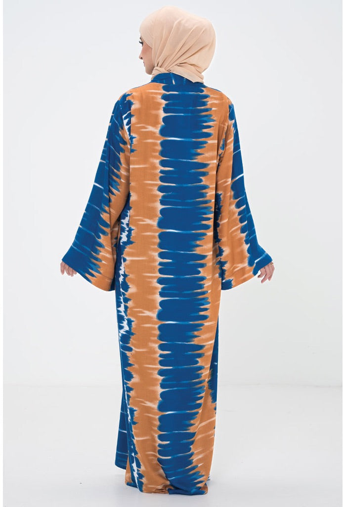 Tie Dye Set Rayon in Brown Mix Blue Locka Kuala Lumpur