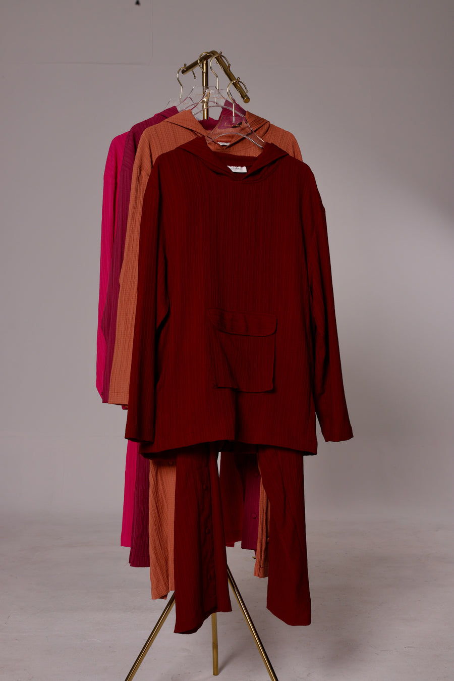 Cozy Beauty Pleats Hoodie Set