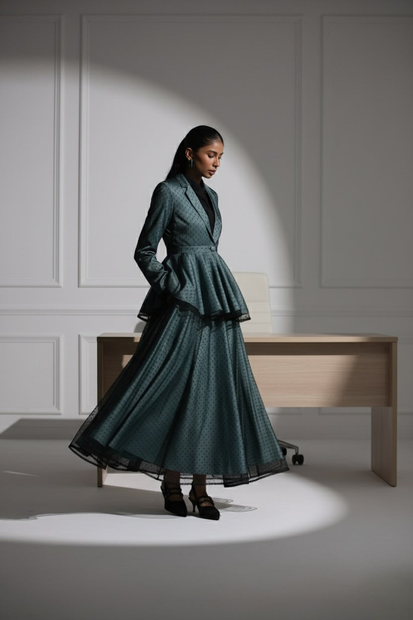 Layered Grace Peplum Jacket