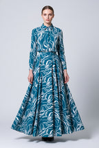 Lisa Modern Line Abstract Flare Skirt