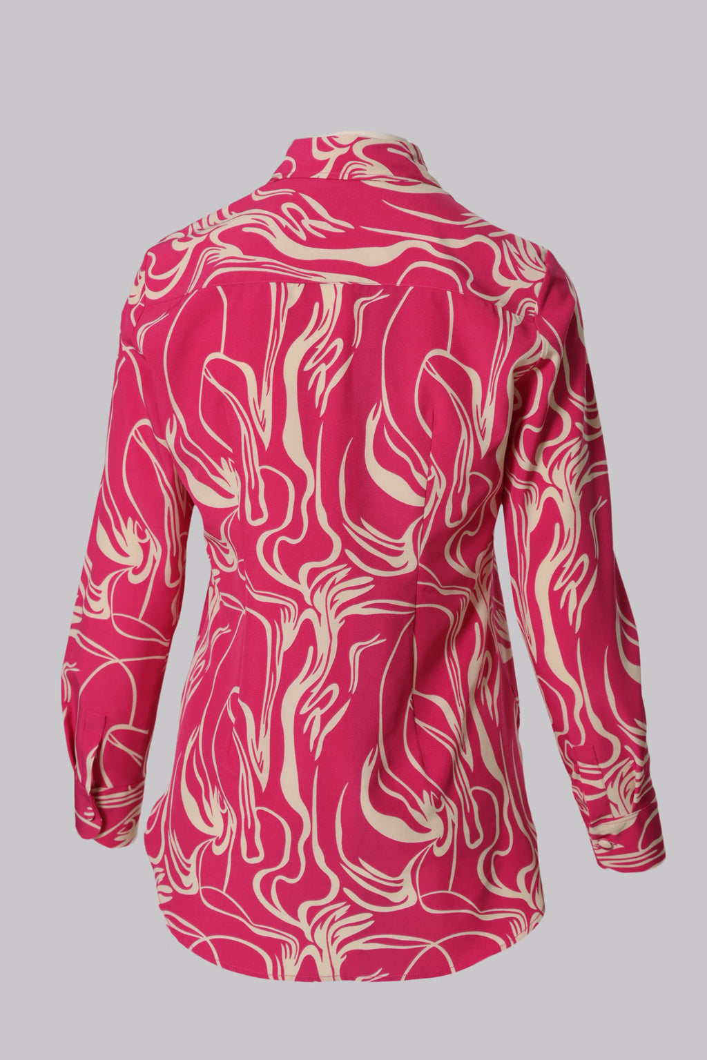Lisa Modern Line Abstract Print Blouse
