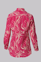 Lisa Modern Line Abstract Print Blouse