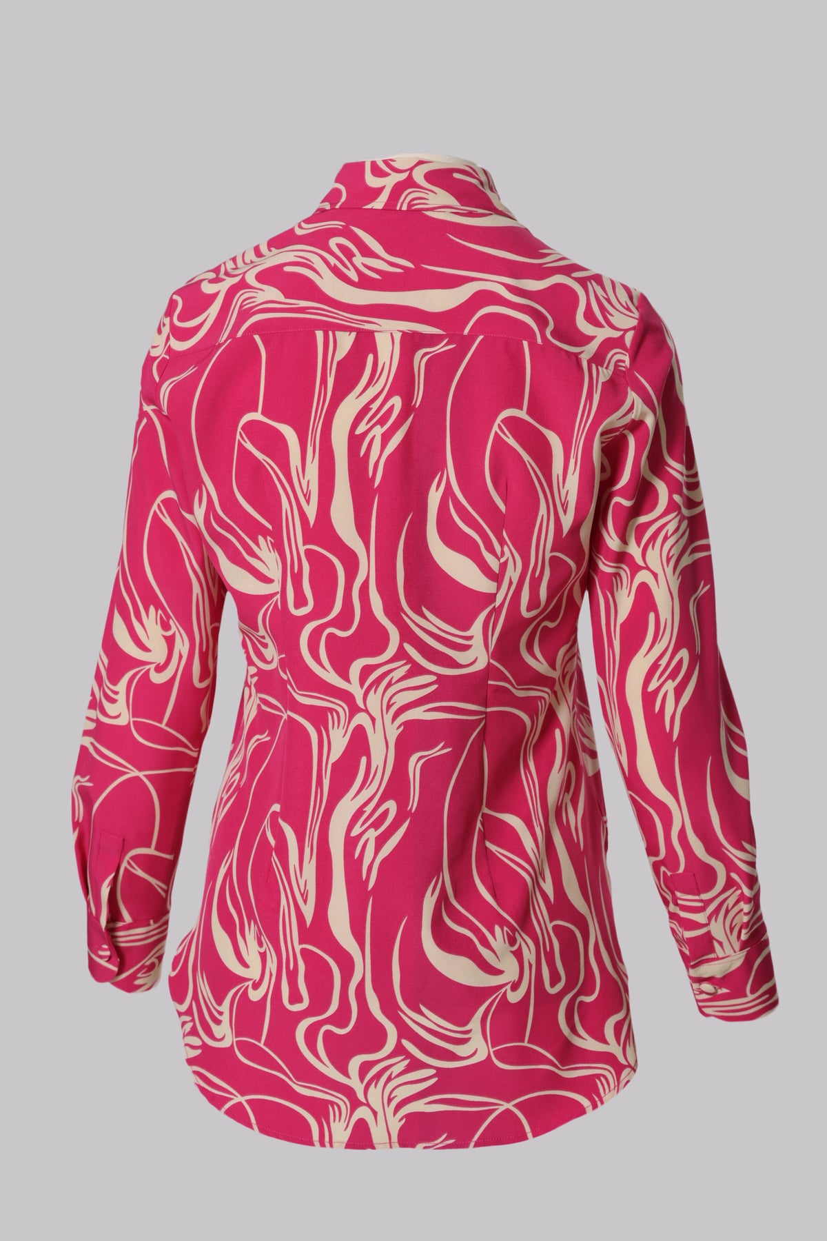 Lisa Modern Line Abstract Print Blouse