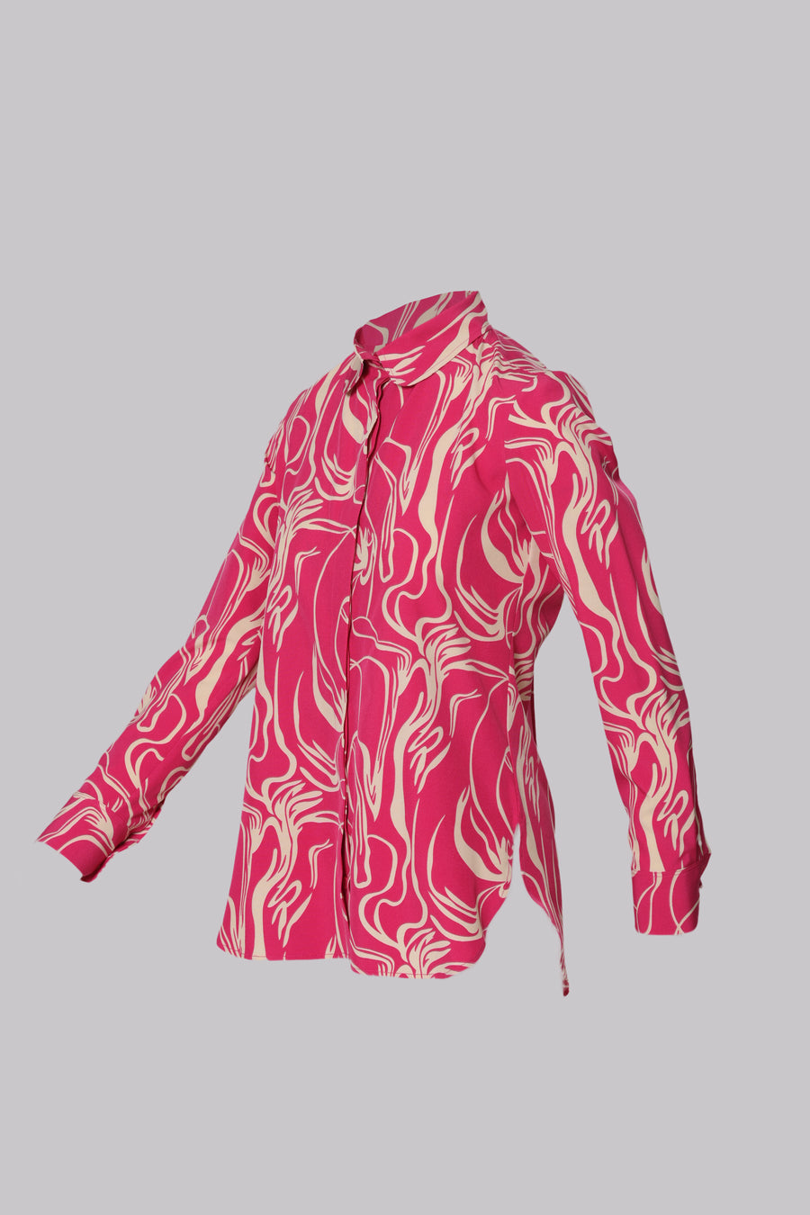 Lisa Modern Line Abstract Print Blouse