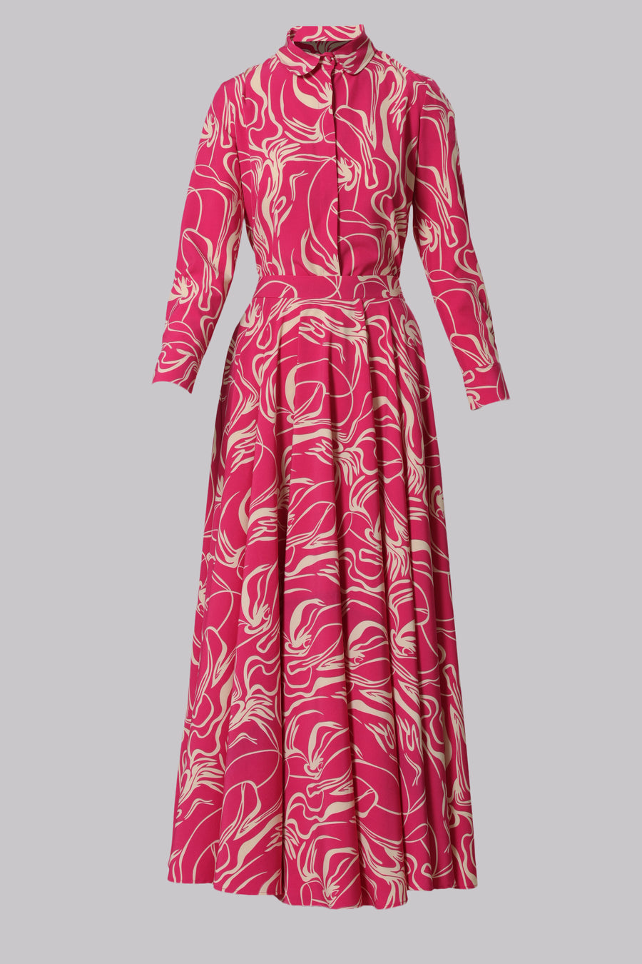 Lisa Modern Line Abstract Print Blouse