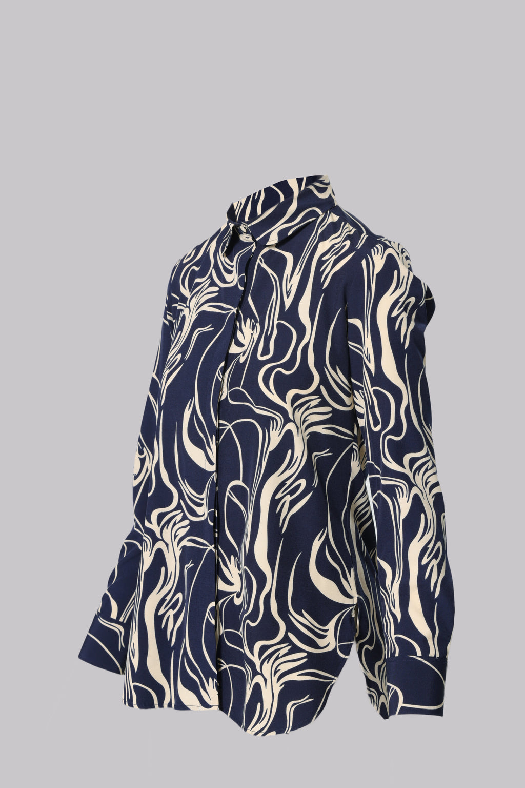 Lisa Modern Line Abstract Print Blouse