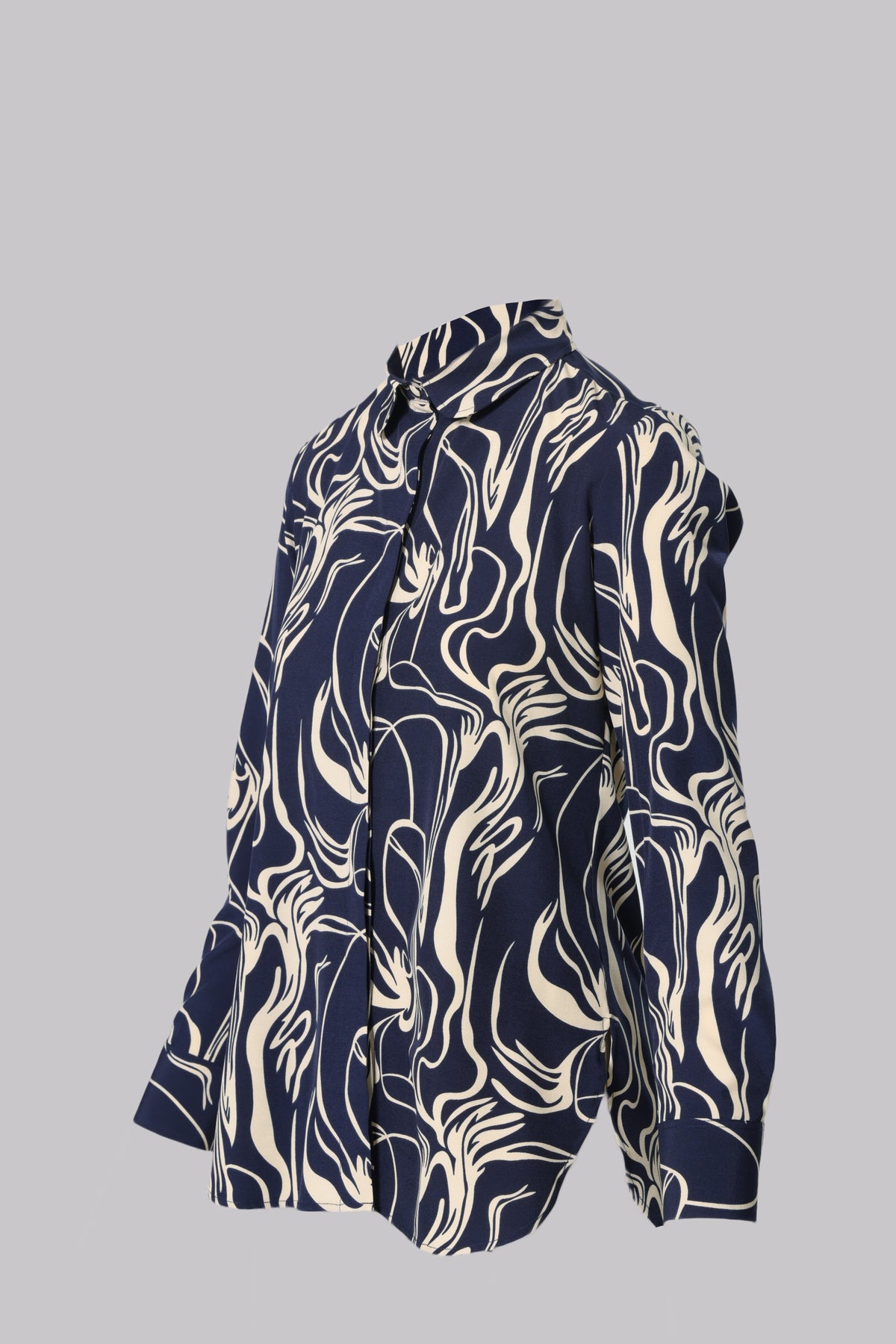 Lisa Modern Line Abstract Print Blouse