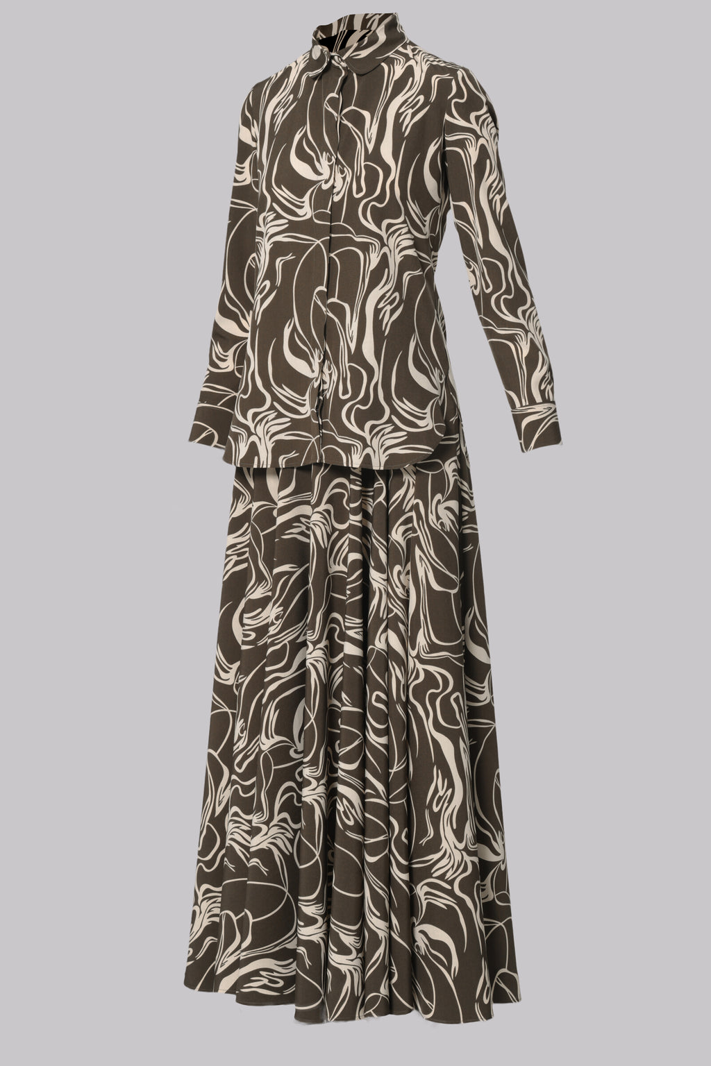 Lisa Modern Line Abstract Flare Skirt