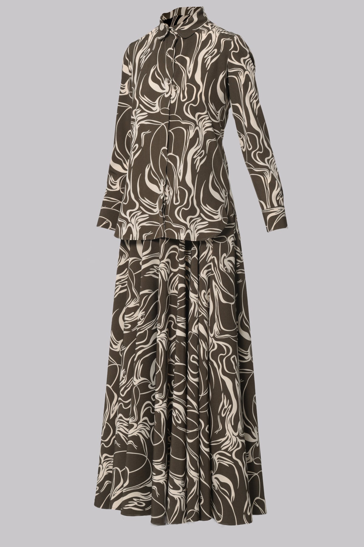 Lisa Modern Line Abstract Flare Skirt