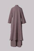 Shazea Kurung dalam Powder Pink Violet