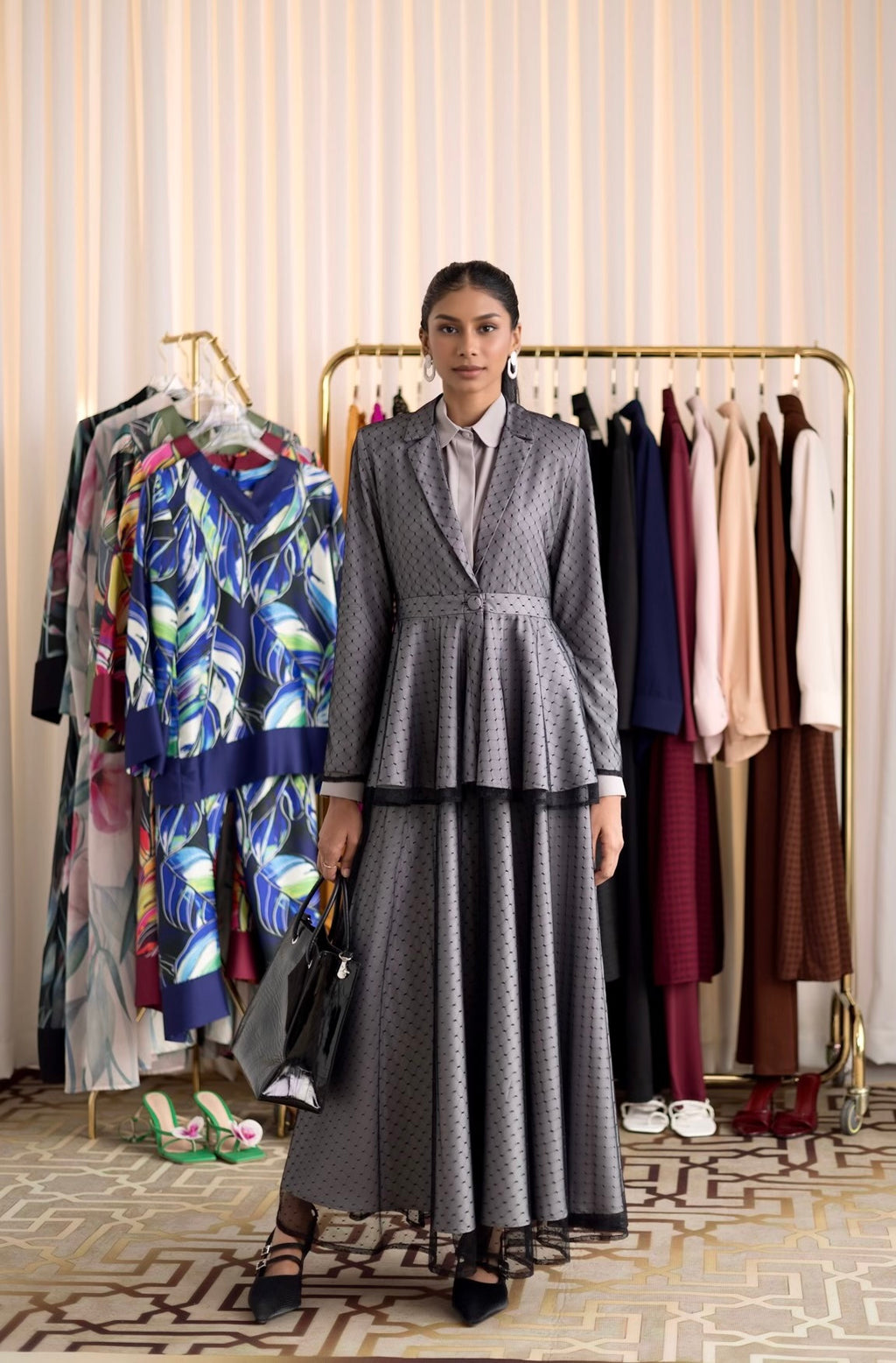 Layered Grace Peplum Jacket