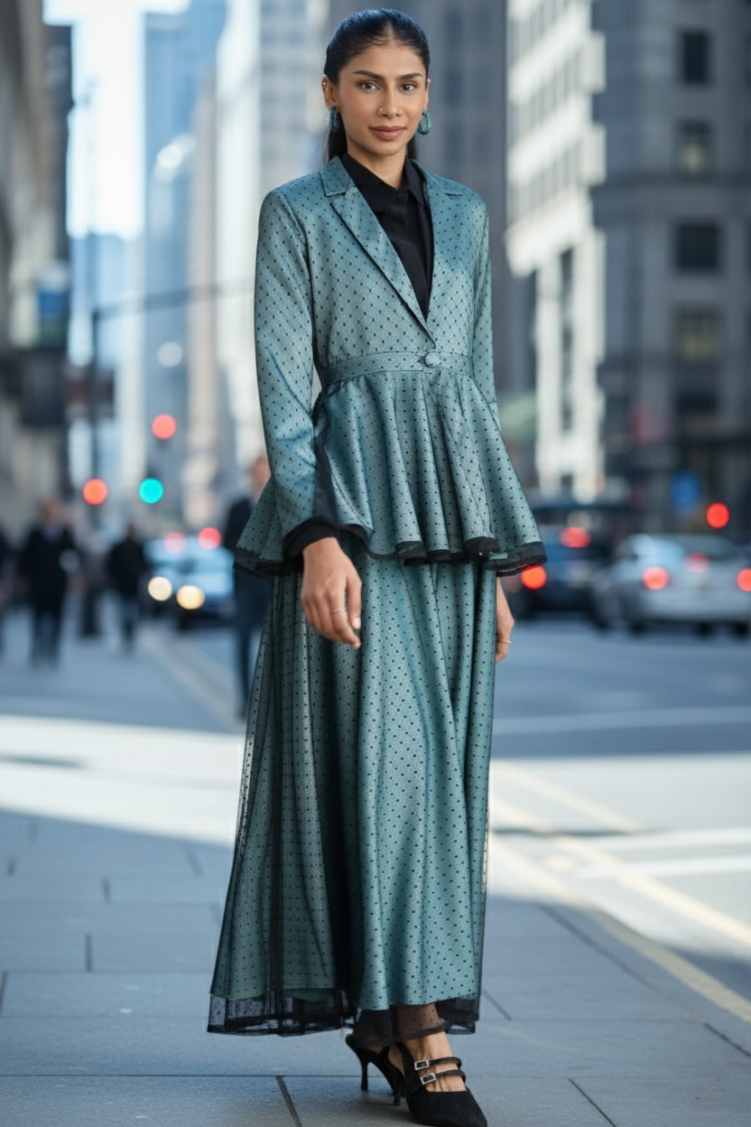 Layered Grace Peplum Jacket