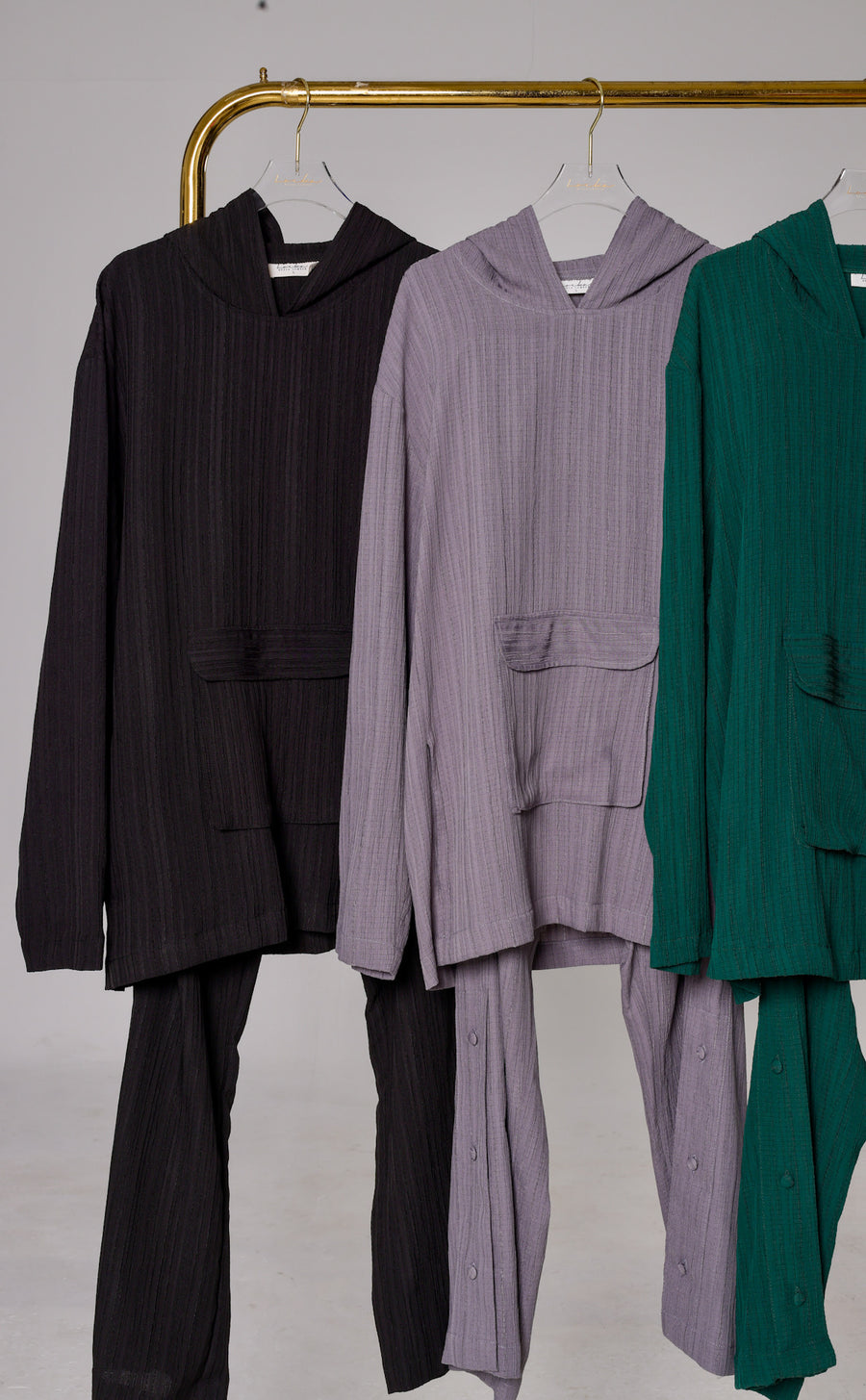 Cozy Beauty Pleats Hoodie Set