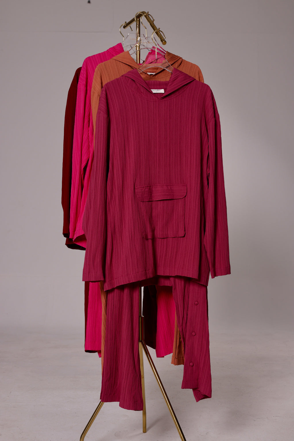 Cozy Beauty Pleats Hoodie Set