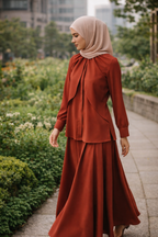 The Petals Bias Cut Flare Skirt