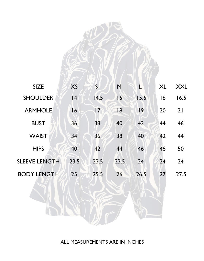Lisa Modern Line Abstract Print Blouse
