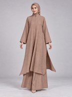 Shazea Kurung dalam Powder Pink Violet