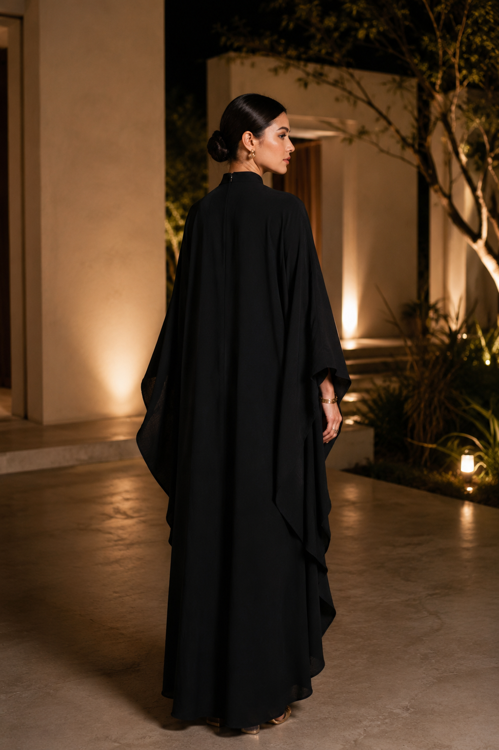 Aruna Blend Linen Blend Kaftan