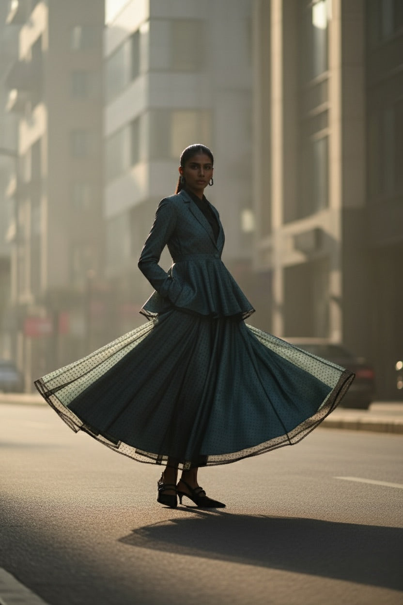 Layered Grace Flare Skirt