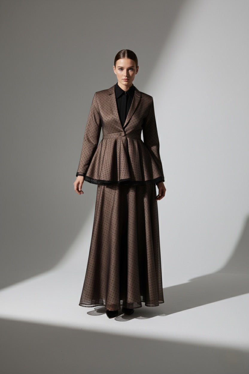 Layered Grace Peplum Jacket