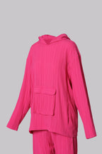 Cozy Beauty Pleats Hoodie Set