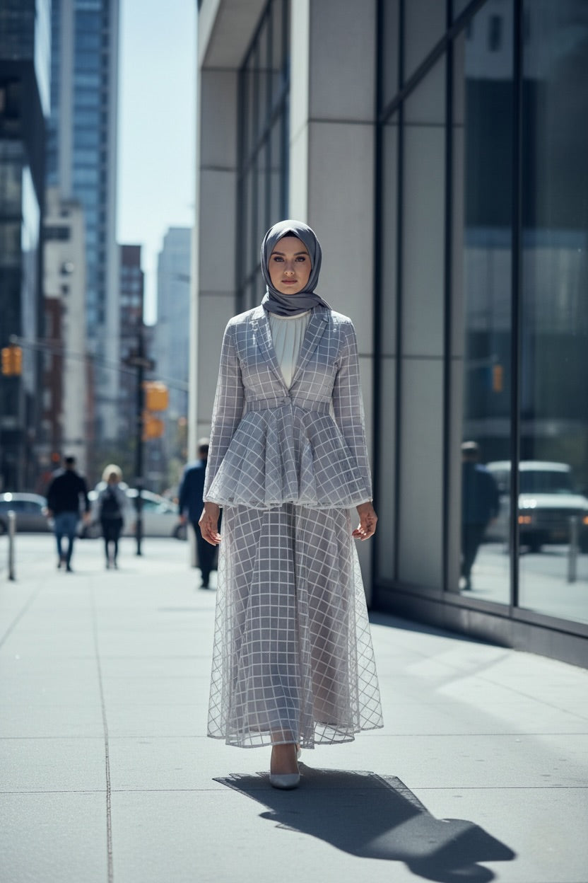 Layered Grace Peplum Jacket