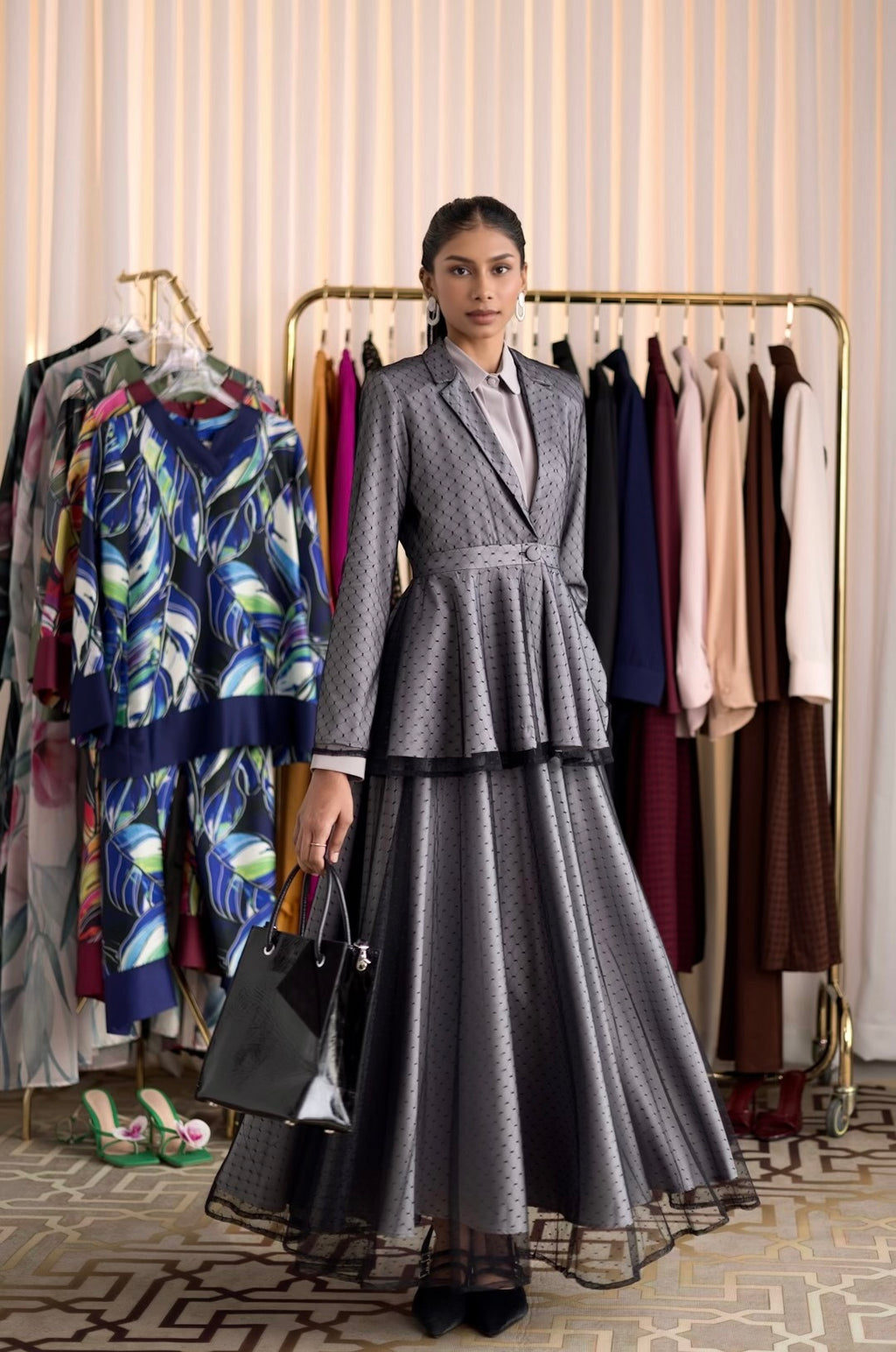 Layered Grace Peplum Jacket