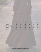 The Petals Bias Cut Flare Skirt