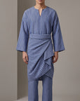 Modern Cotton Linen Stripe Raya Set