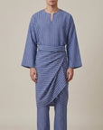 Modern Cotton Linen Stripe Raya Set