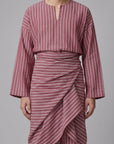 Modern Cotton Linen Stripe Raya Set