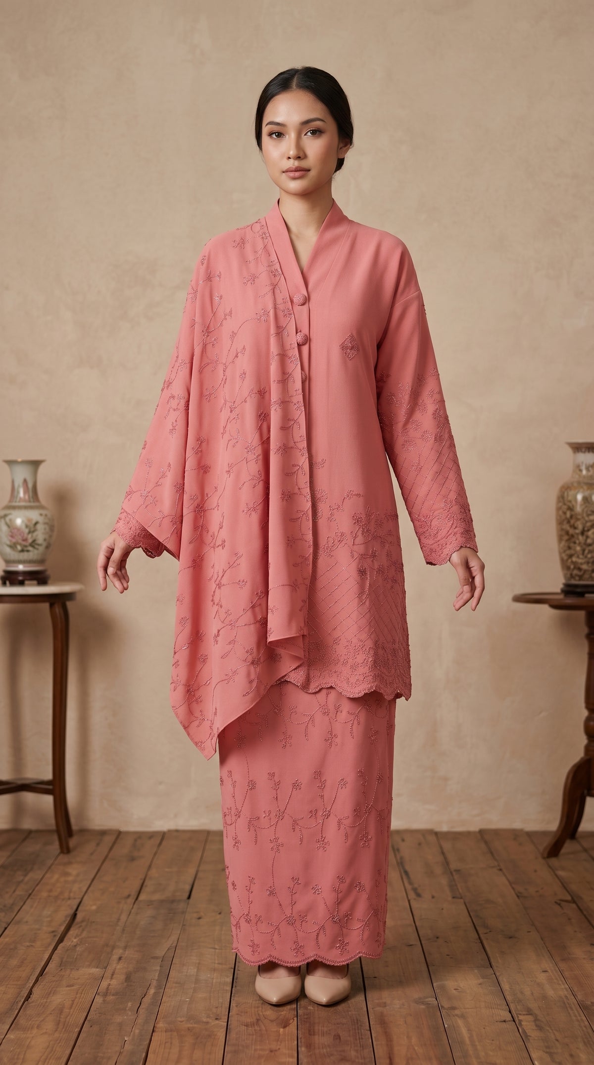 Kurung Moden Anggun Set (with Selendang)