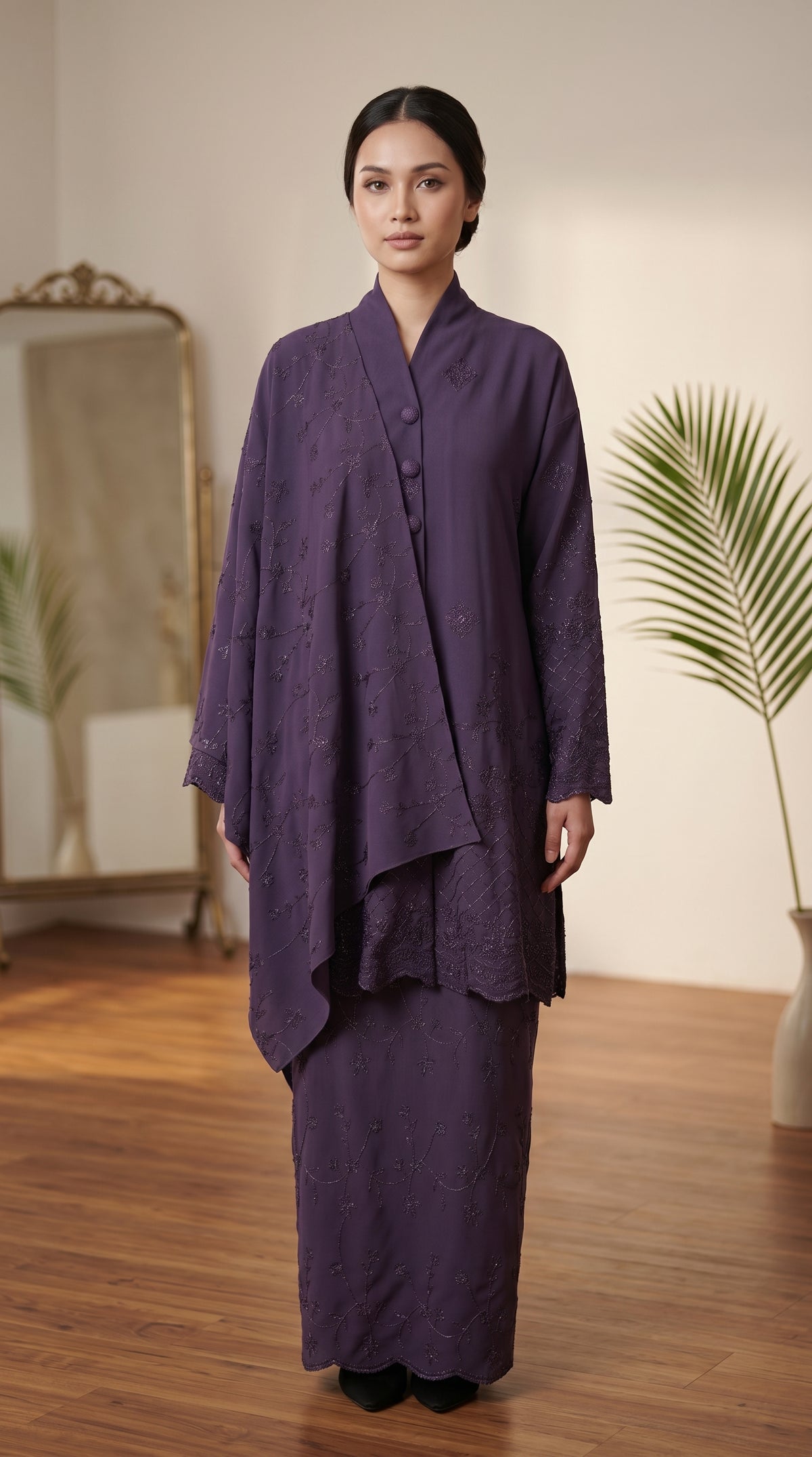 Kurung Moden Anggun Set (with Selendang)
