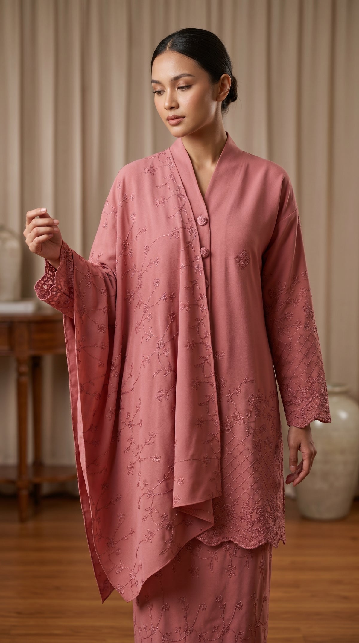 Kurung Moden Anggun Set (with Selendang)