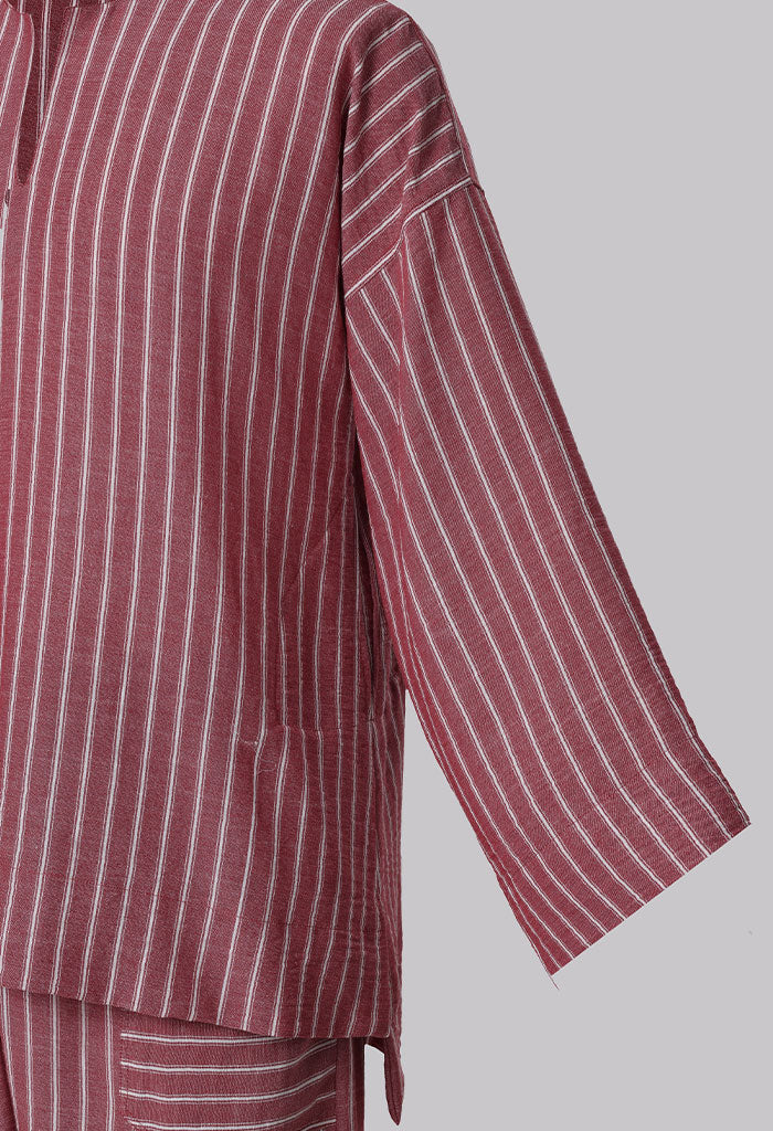 Modern Cotton Linen Stripe Raya Set