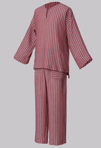Modern Cotton Linen Stripe Raya Set