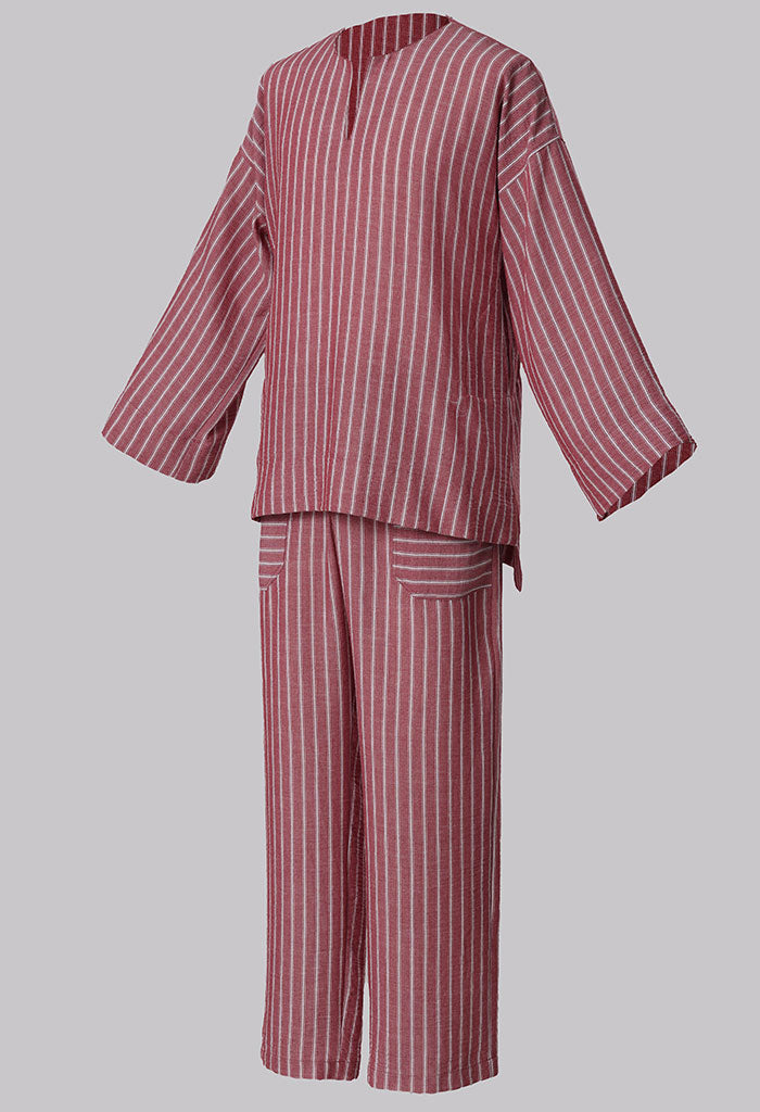 Modern Cotton Linen Stripe Raya Set