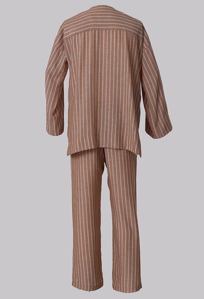 Modern Cotton Linen Stripe Raya Set