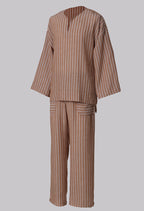 Modern Cotton Linen Stripe Raya Set