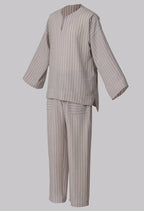 Modern Cotton Linen Stripe Raya Set