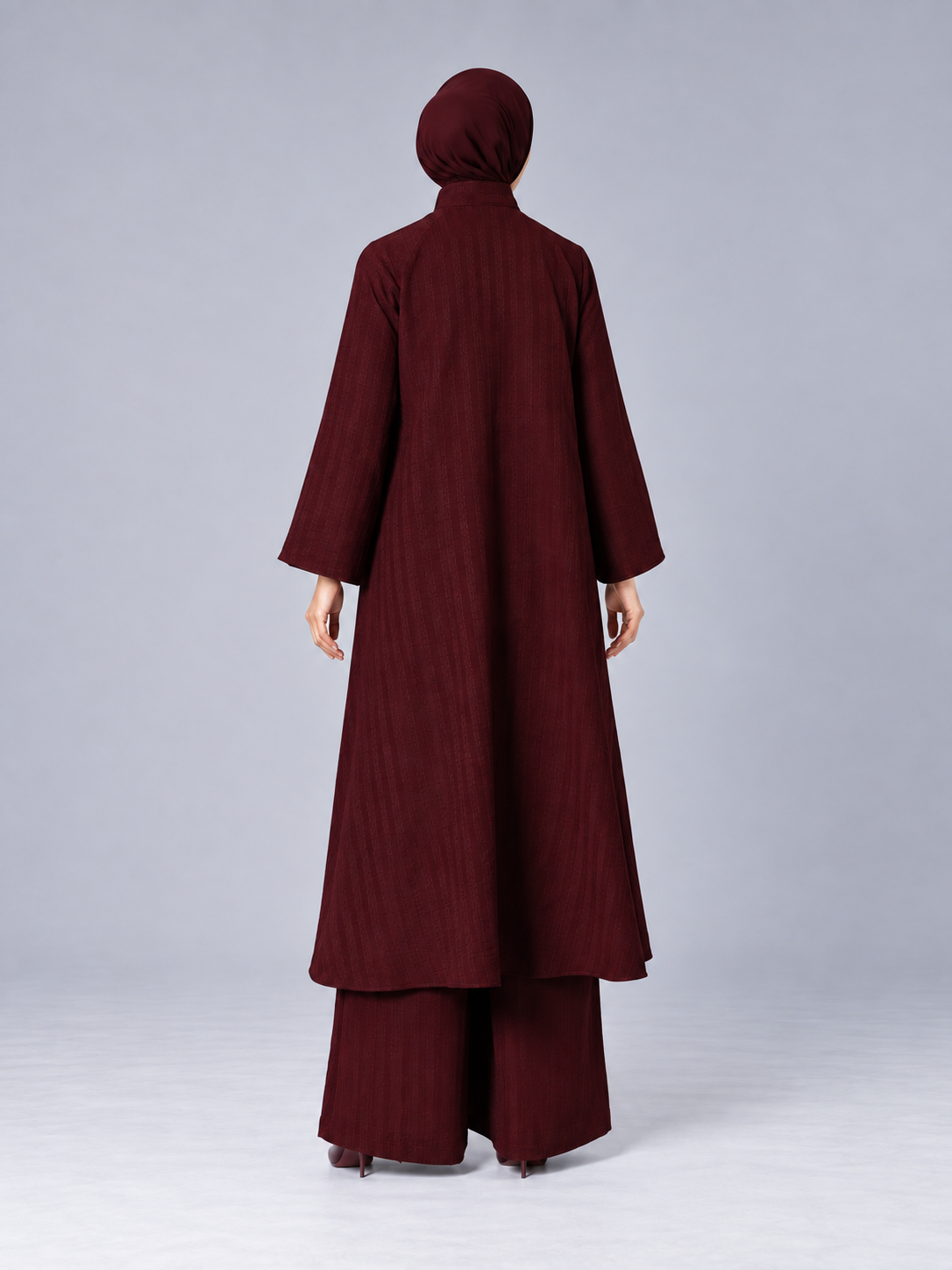 Shazea Kurung dalam Powder Pink Violet