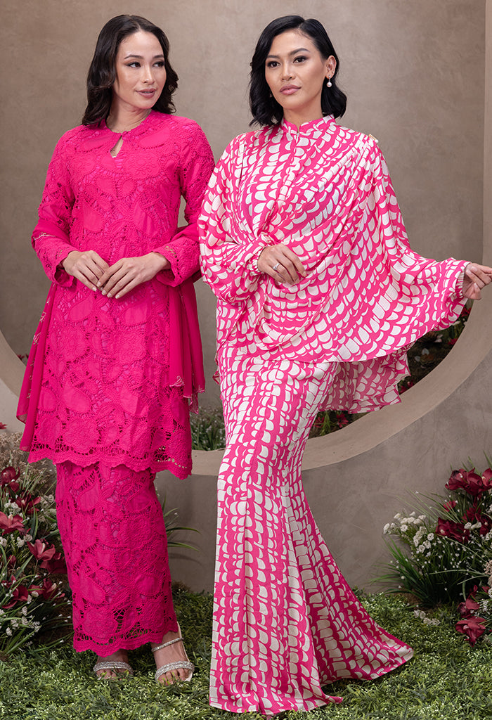 Khadijah Embroidery Lace Kurung Modern