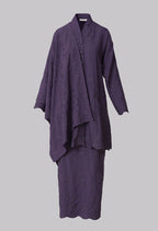 Shazea Kurung dalam Powder Pink Violet