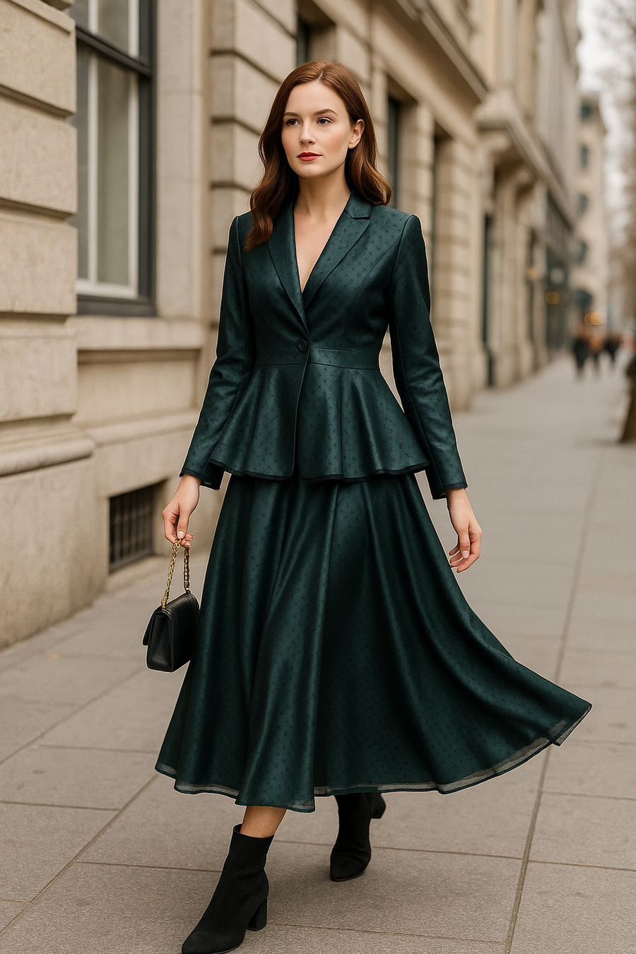 Layered Grace Peplum Jacket