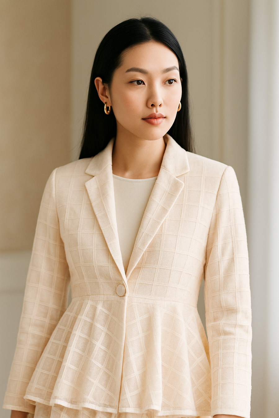 Layered Grace Peplum Jacket